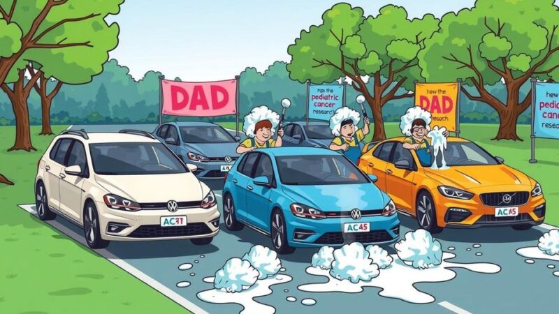 Acara Car Wash Dad Bod Dukung Penelitian Kanker Pediatrik
